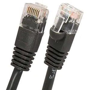 100Ft Cat6 UTP Ethernet Network Booted Cable Black