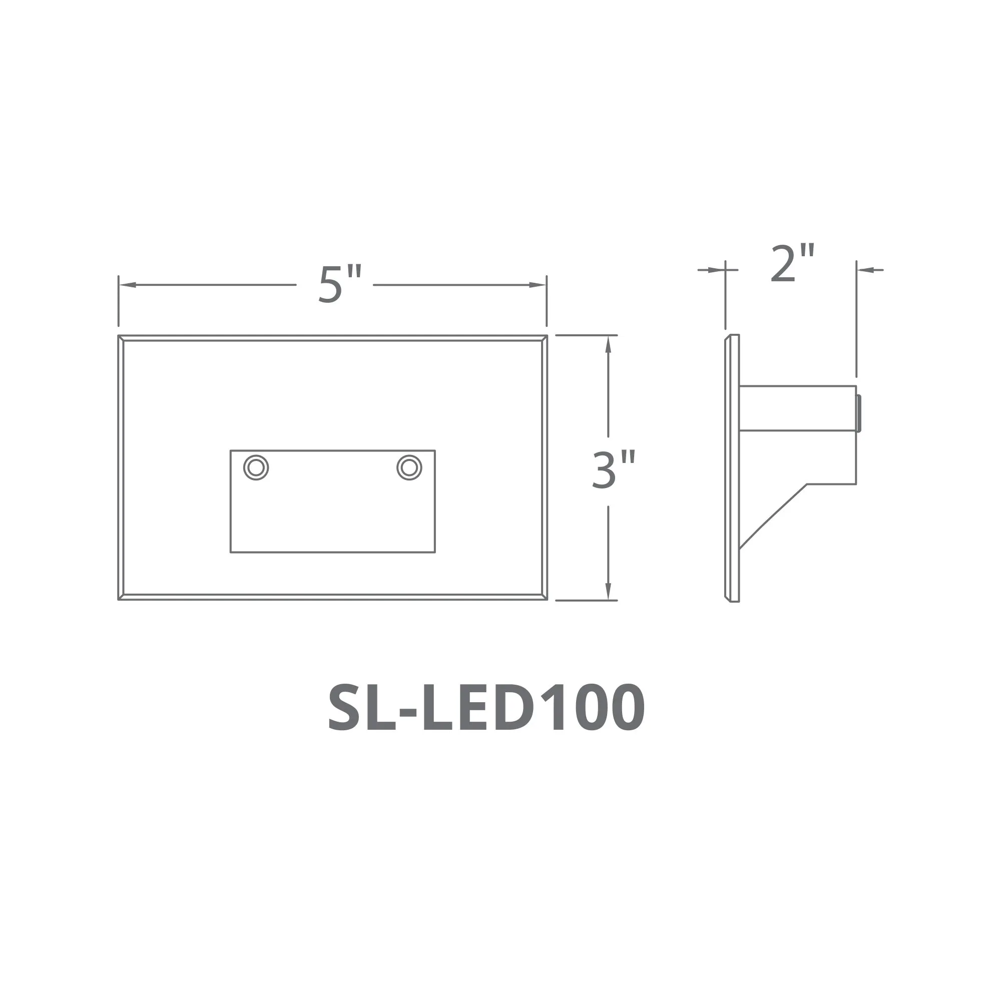 120V LED Horizontal Indoor/Outdoor Step and Wall Light