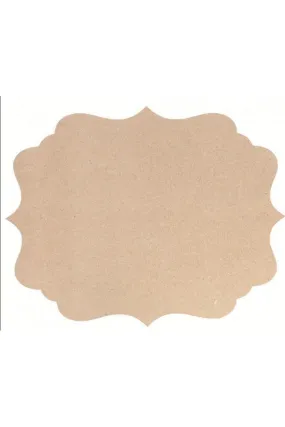 12" MDF Unfinished Shape: Scalloped Frame