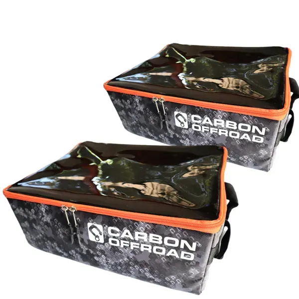 2 x Carbon Gear Cube Storage and Recovery Bag Combo - Compact and large size