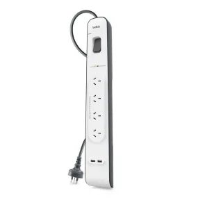 2.4 Amp USB Charging 4-outlet Surge Protection Strip