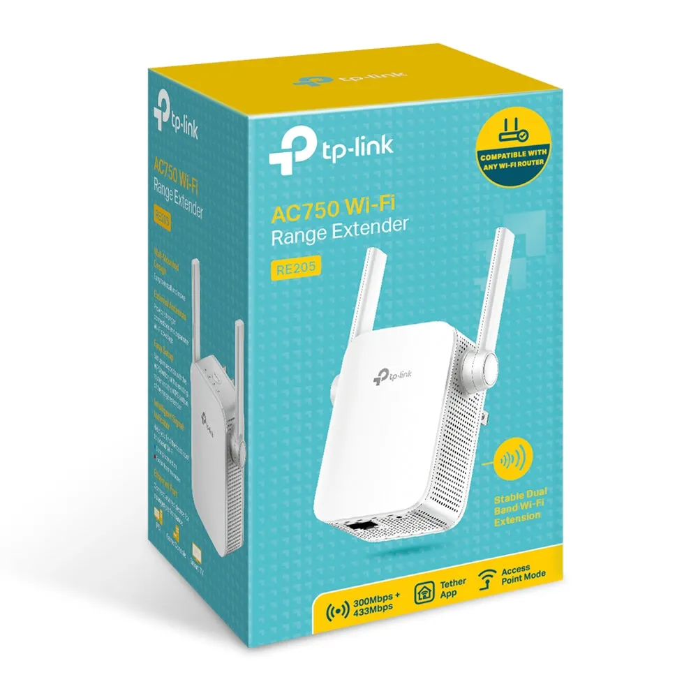 AC750 Wi-Fi Range Extender TP-Link RE205