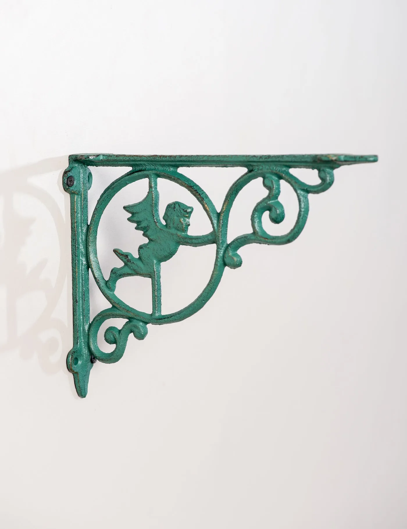 Angel Cherub Cast Iron Decorative Shelf Set