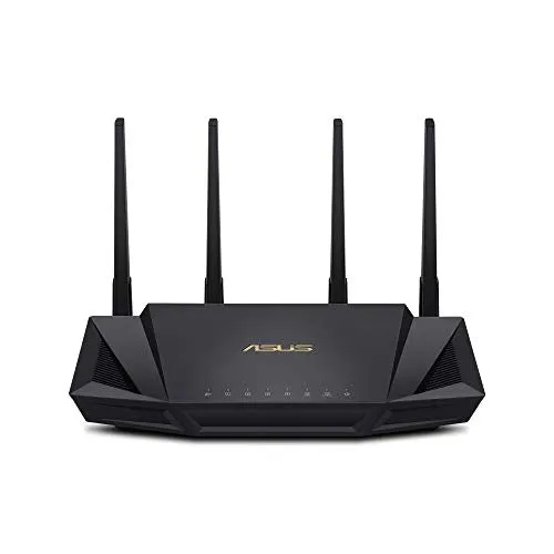 ASUS Ultra-Fast WiFi 6 ROUTER (RT-AX3000) with Dual Band Gigabit