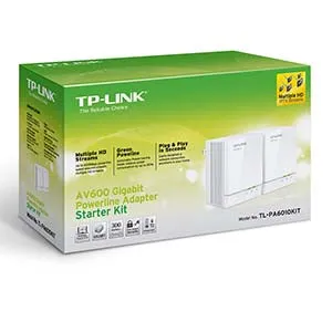 AV600 Gigabit Power Line Adapter Starter Kit TP-Link PA6010KIT