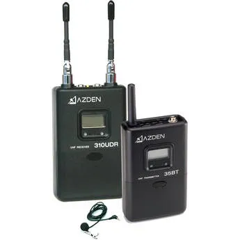 Azden 310LT UHF Wireless Lavalier Microphone System for On-Camera Use