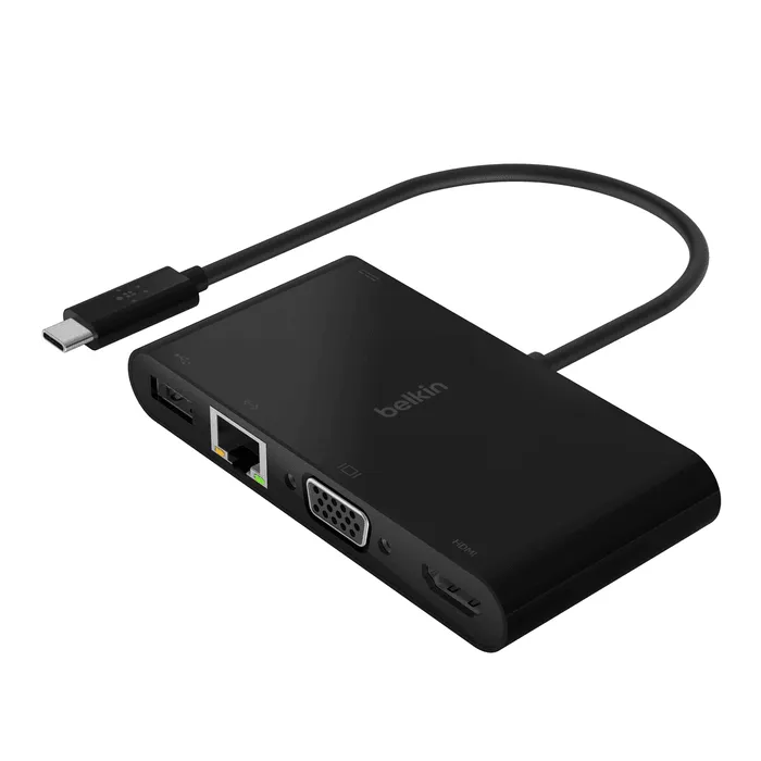 Belkin 100W USB C Multimedia & Charge Adapter Multiport Power - Black