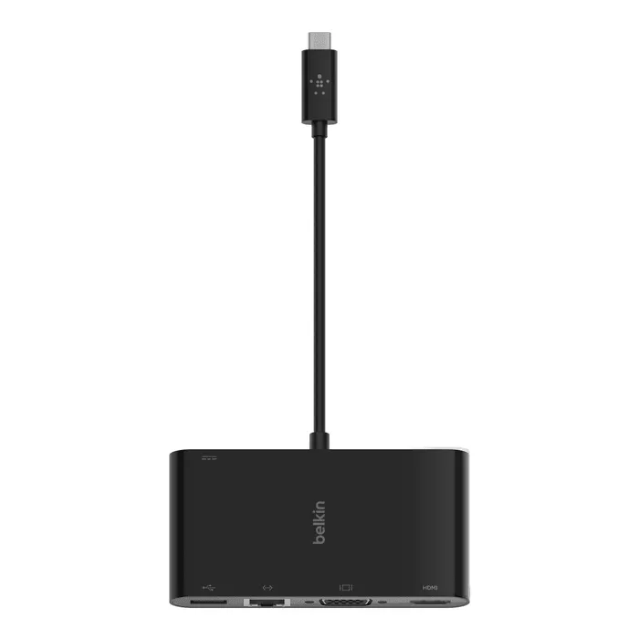 Belkin 100W USB C Multimedia & Charge Adapter Multiport Power - Black