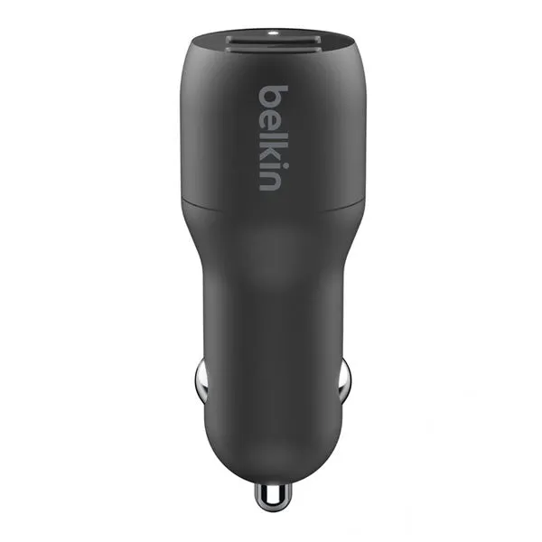 BELKIN BoostCharge Dual USB-A Car Charger 24W