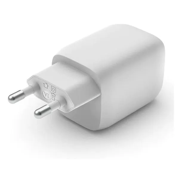 BELKIN Dual USB Type-C GaN Wall Charger with PPS 65W - White