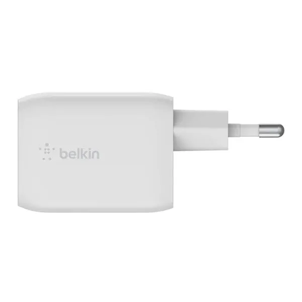 BELKIN Dual USB Type-C GaN Wall Charger with PPS 65W - White