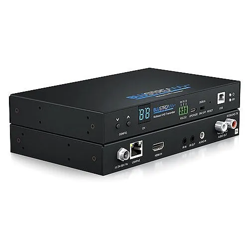 Blustream IP200UHD-TX IP Multicast HDMI UHD Video KVM over 1GB Network Receiver with Bi-directional IR / RS-232 & USB / KVM