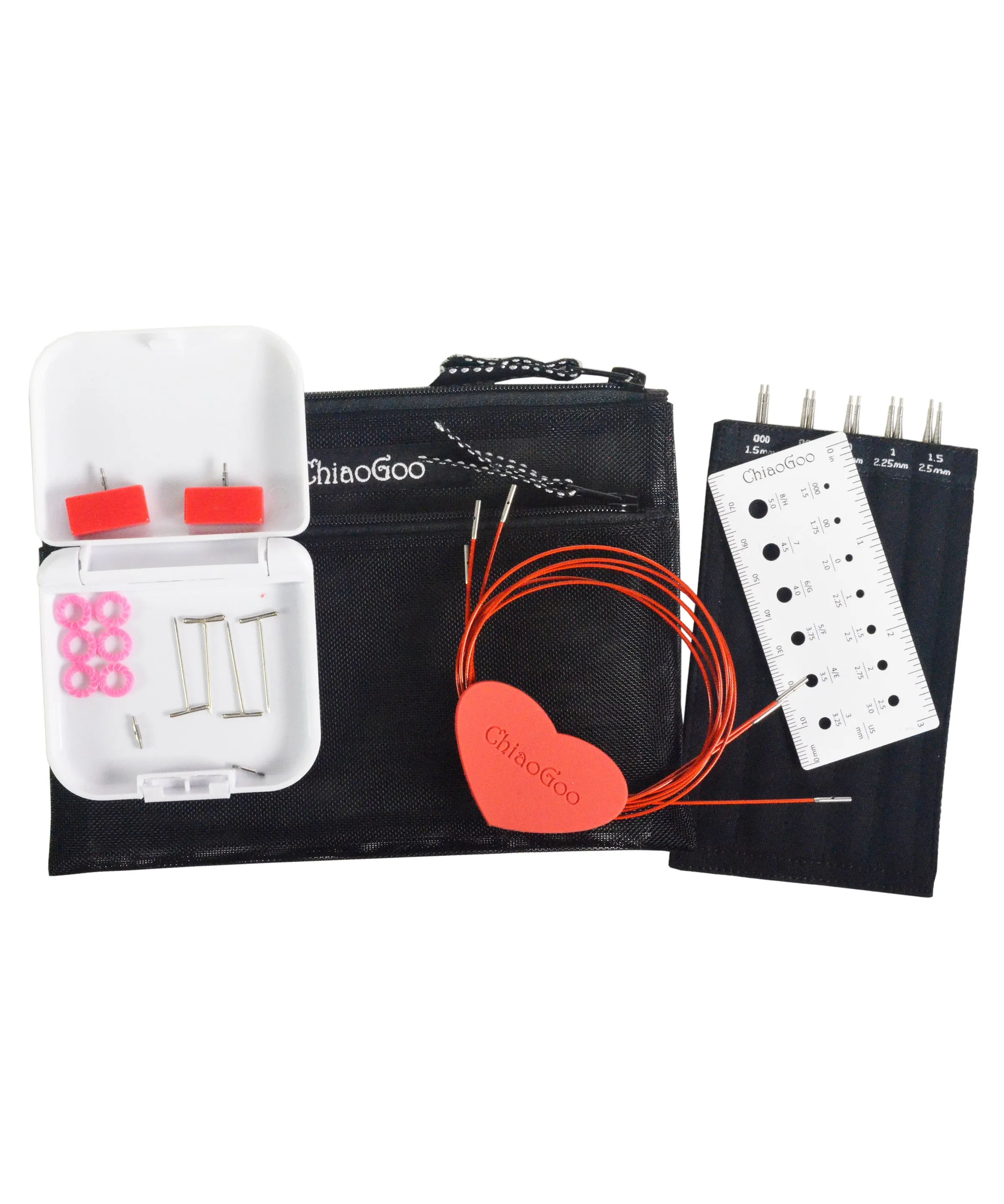 Chiaogoo Twist Mini  5" Interchangeable Redlace Needle Set 7500-M