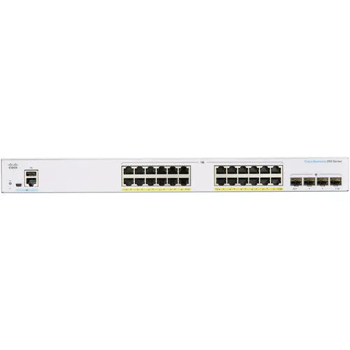 Cisco CBS350-24FP-4G 24-Port Gigabit PoE  Compliant Managed Switch with SFP (370W)