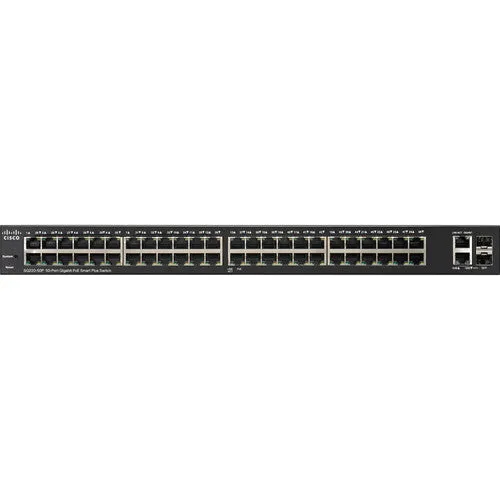 Cisco  SG220-50P-K9-NA PoE Smart Plus Switch with 50 Gigabit Ethernet Copper Ports & 2 Special-Purpose Combo Ports