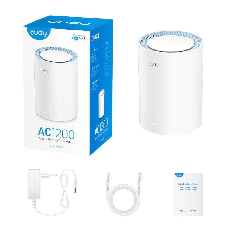 Cudy Ac1200 Wi Fi Mesh Kit 1 Pack M1200 1 Pack