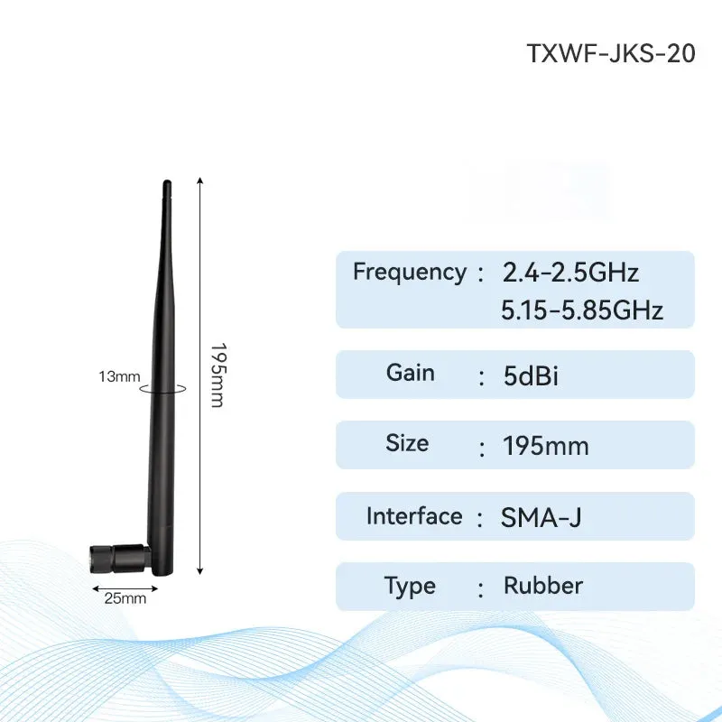 Ebyte TX2400-PCB-4811 2.4G/5.8G Wifi Antenna PCB Antenna Series SMA-J 5dBi Small Size Rubber Antenna For Wireless Module For Ruter