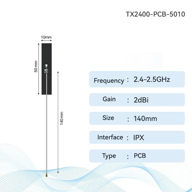 Ebyte TX2400-PCB-4811 2.4G/5.8G Wifi Antenna PCB Antenna Series SMA-J 5dBi Small Size Rubber Antenna For Wireless Module For Ruter