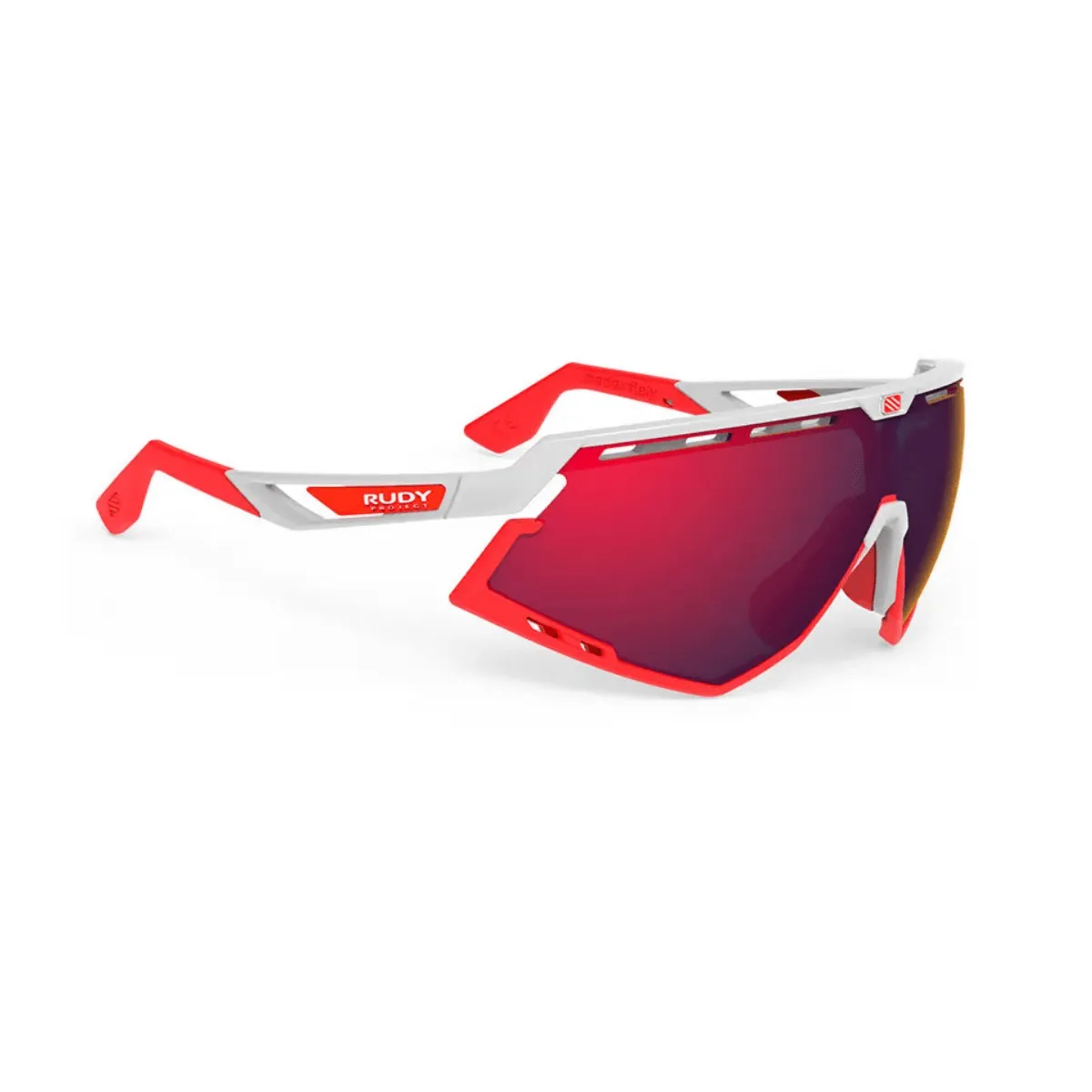 Glasses Rudy Project Defender White Gloss Red Fluo