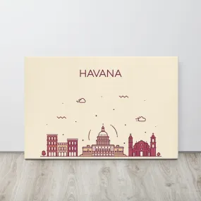 Havana Location Cityscape Canvas