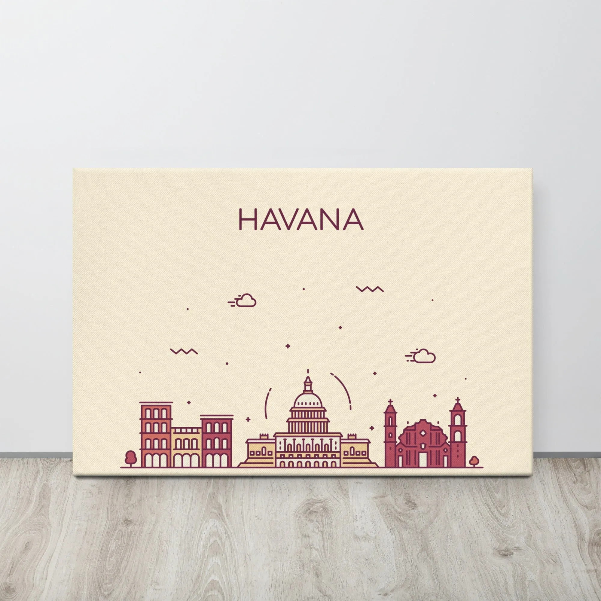 Havana Location Cityscape Canvas