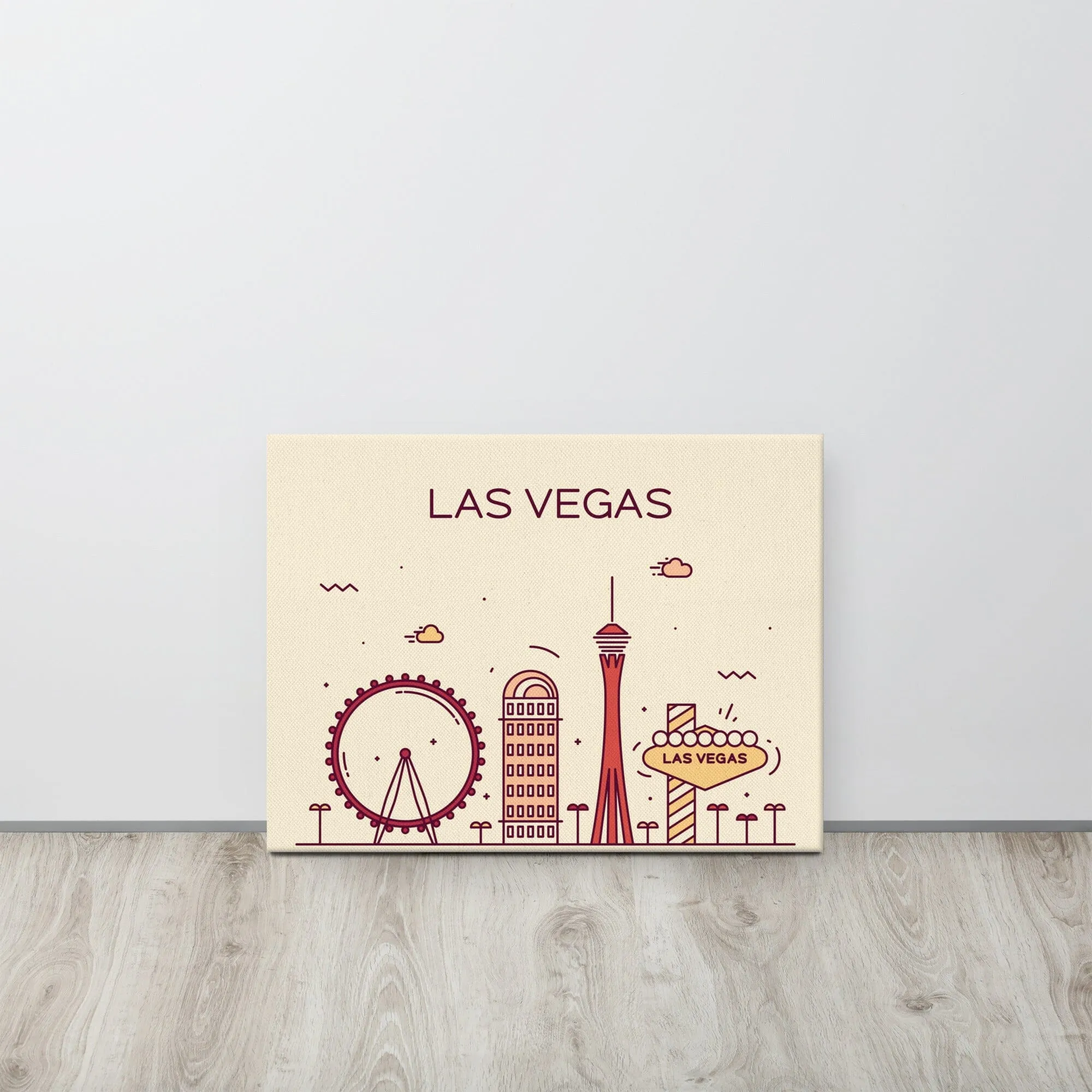 Las Vegas Location Cityscape Canvas