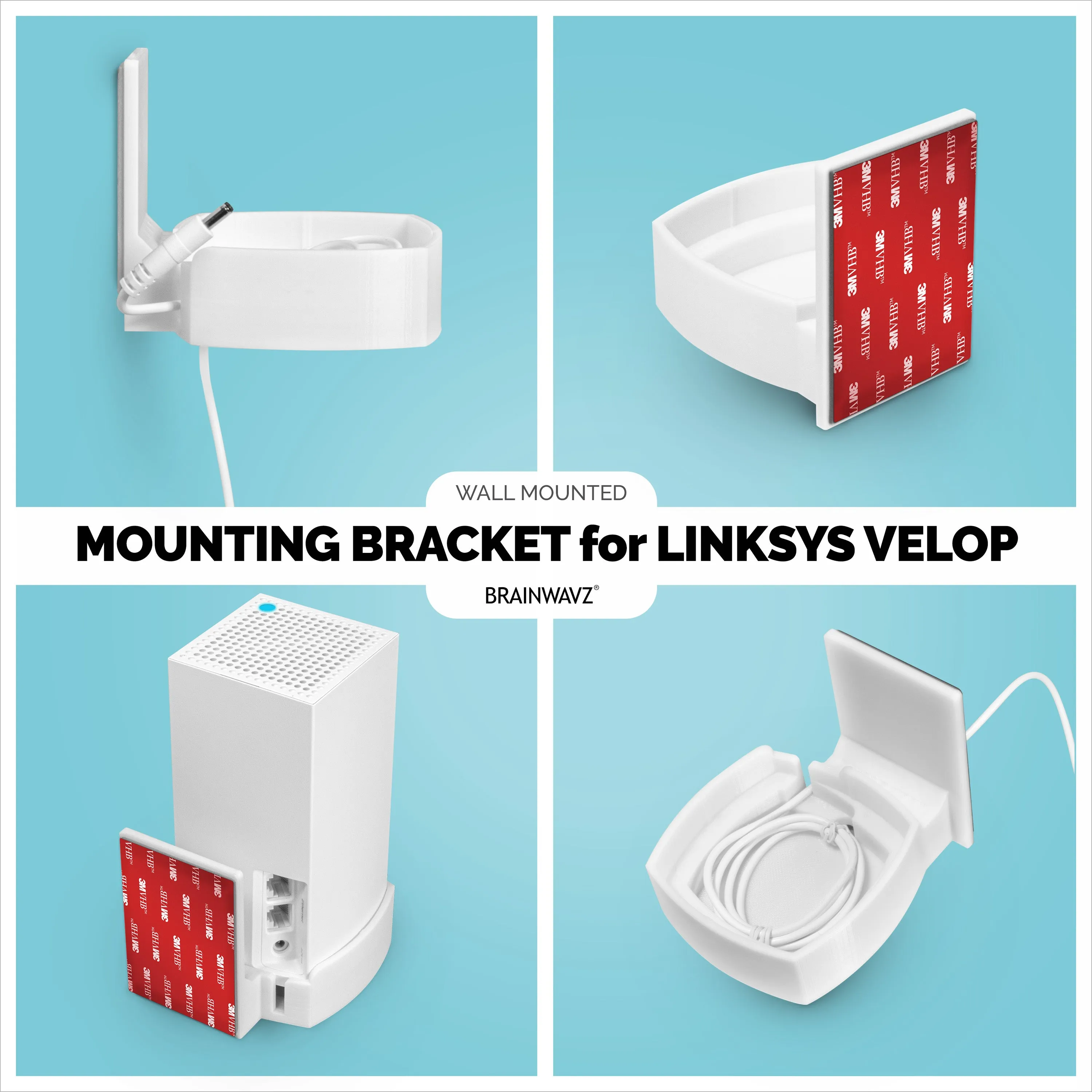 Linksys Velop Adhesive Wall Mount Holder