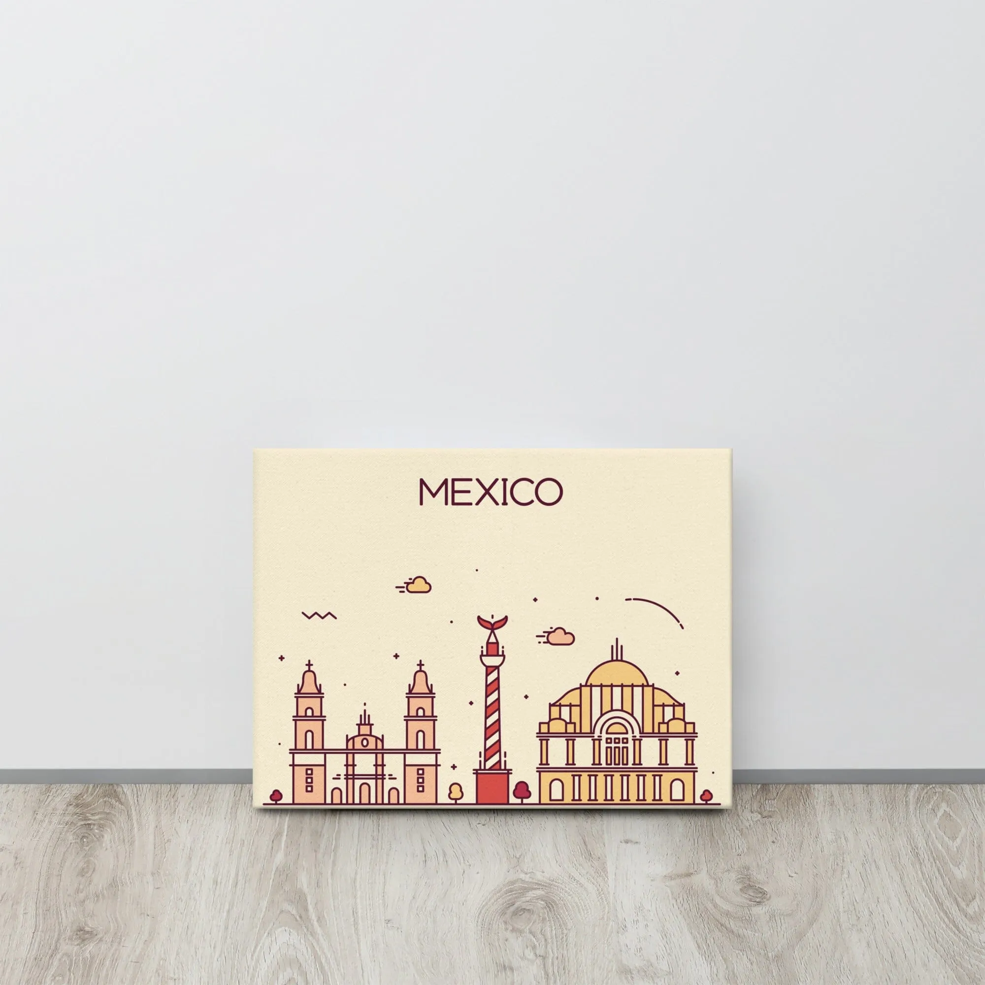 Mexico Location Cityscape Canvas