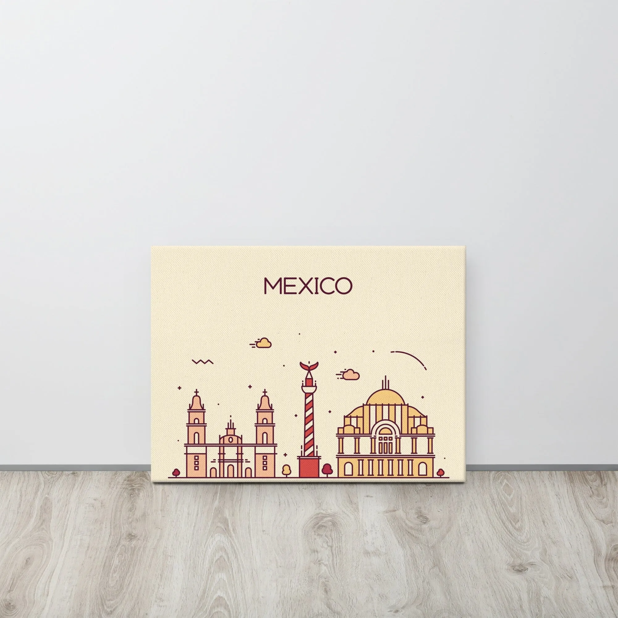 Mexico Location Cityscape Canvas