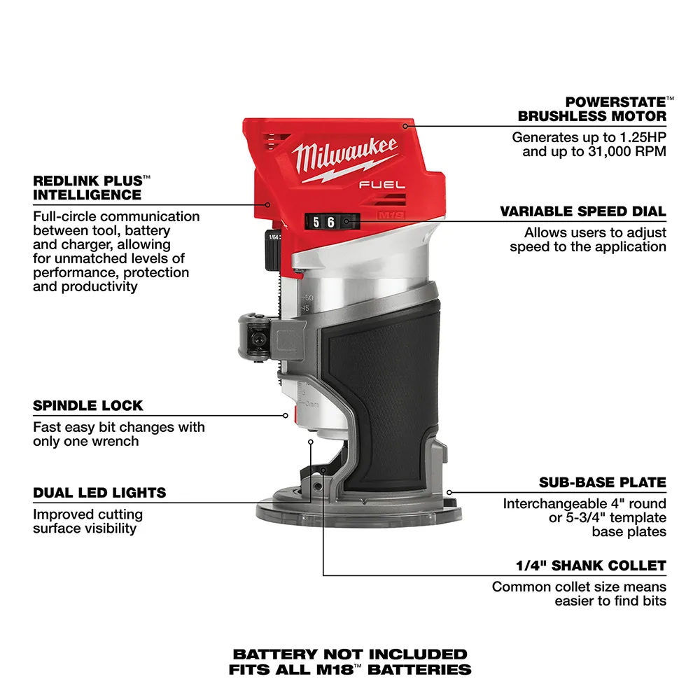 Milwaukee M18 Fuel Compact Router