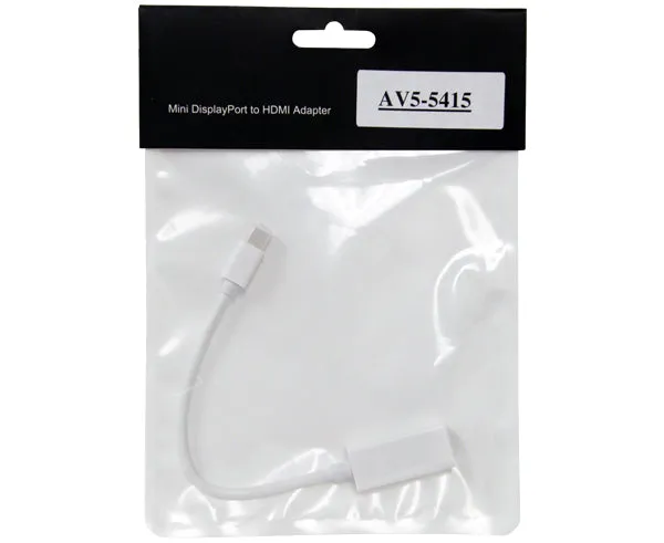 Mini DisplayPort Male to HDMI Female Adapter, 1080p