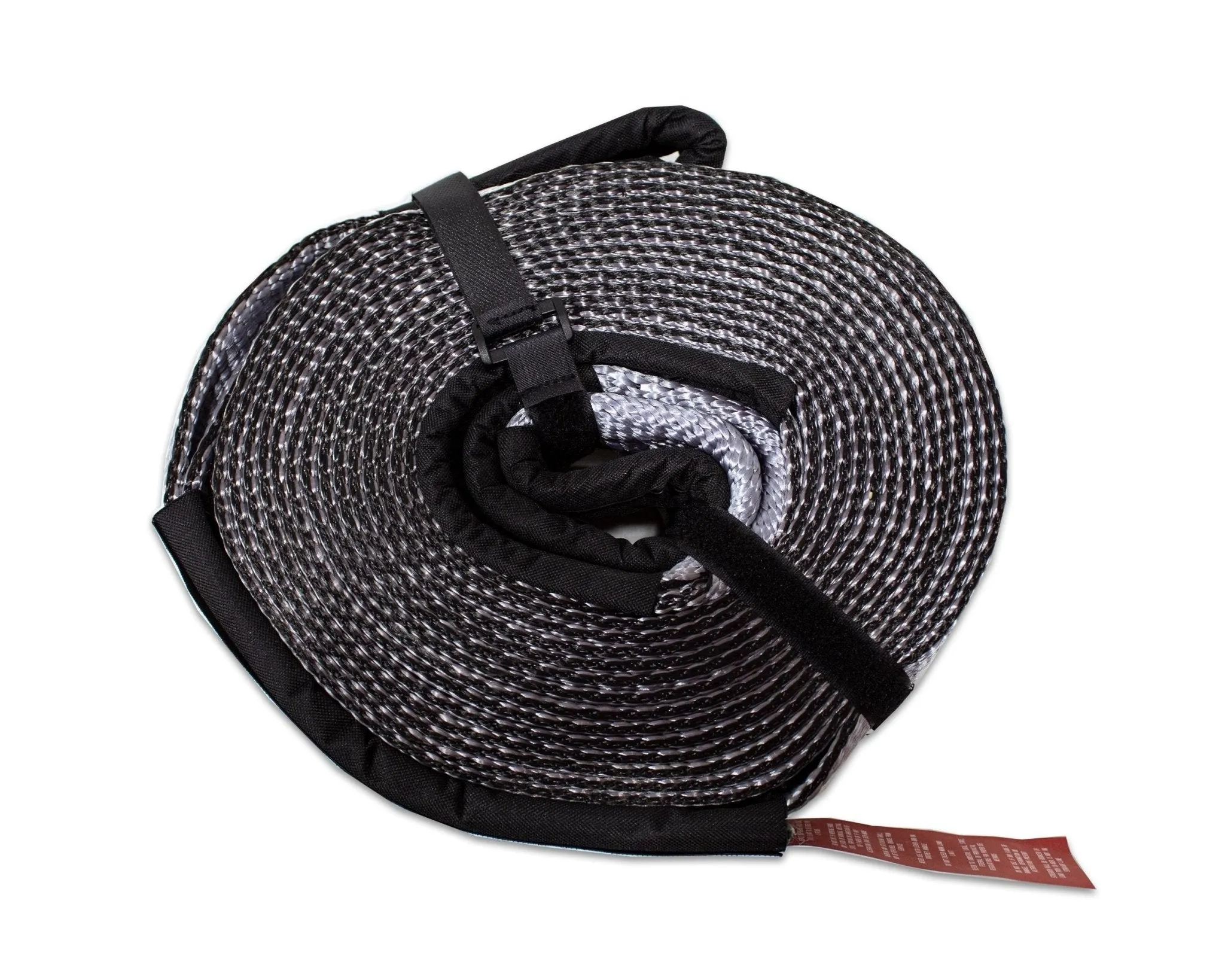 Overland Vehicle Systems 30,000 lb Tow Strap 3" x 30 foot With Black Ends & Storage Bag