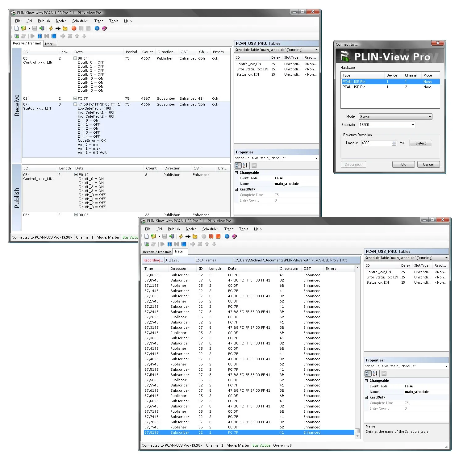 PLIN-USB - LIN Network to USB Adapter