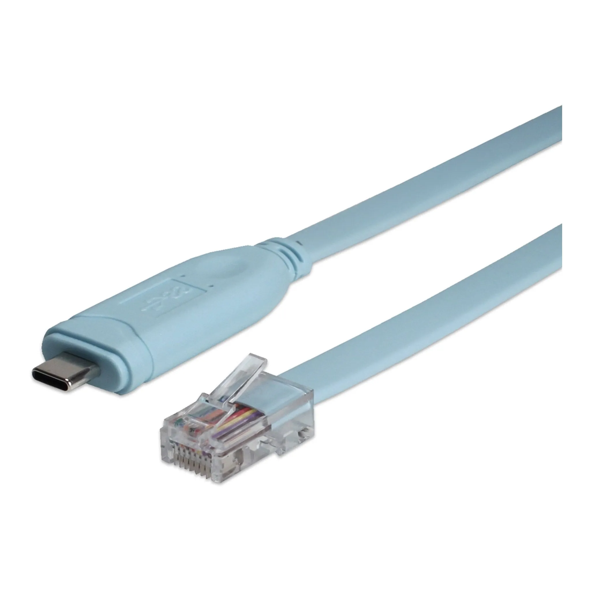 QVS UR-2000M2-RC 6ft USB-C to RJ45 Cisco RS232 Serial Rollover Cable