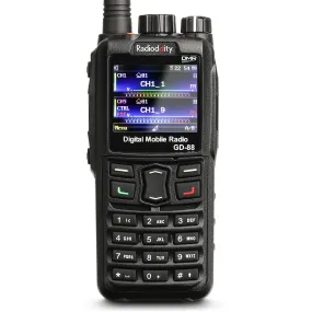 Radioddity GD-88 DMR Radio | Max 7W | Analog & Digital | VHF & UHF | GPS / APRS | Cross-band Repeat | SFR | 300K