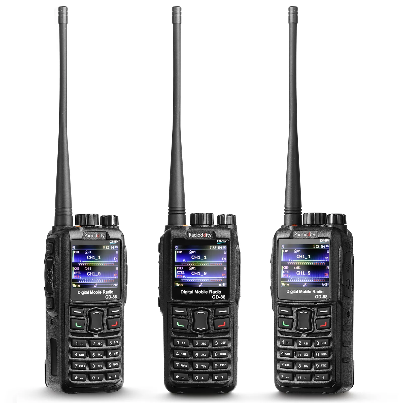 Radioddity GD-88 DMR Radio | Max 7W | Analog & Digital | VHF & UHF | GPS / APRS | Cross-band Repeat | SFR | 300K