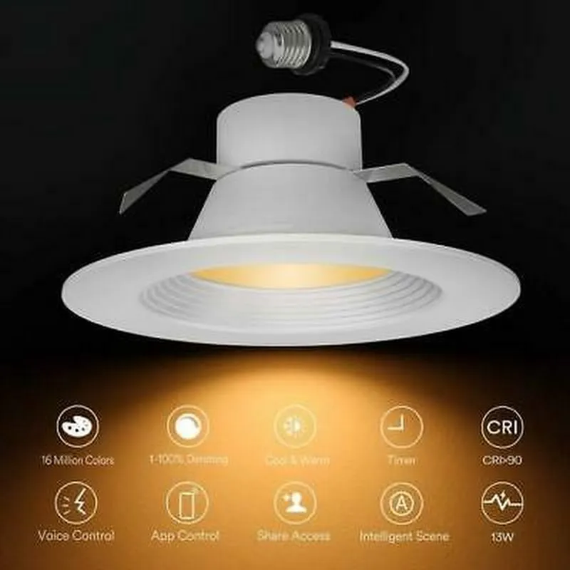 Smart Recessed Lighting Lumary Ceiling lights RGB WW 6 Integrated Recessed Fix