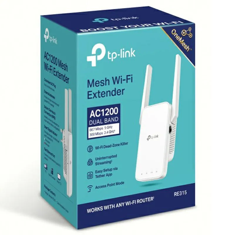 TP Link RE315 WiFi Range Extender - White | RE315