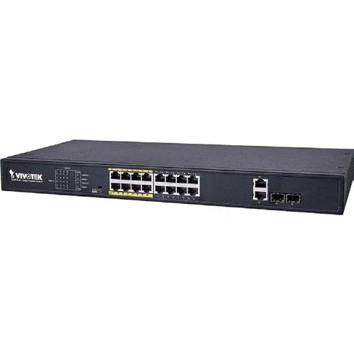 VIVOTEK AW-FGT-180-250 16xFE PoE   2xGE Combo Unmanaged Switch