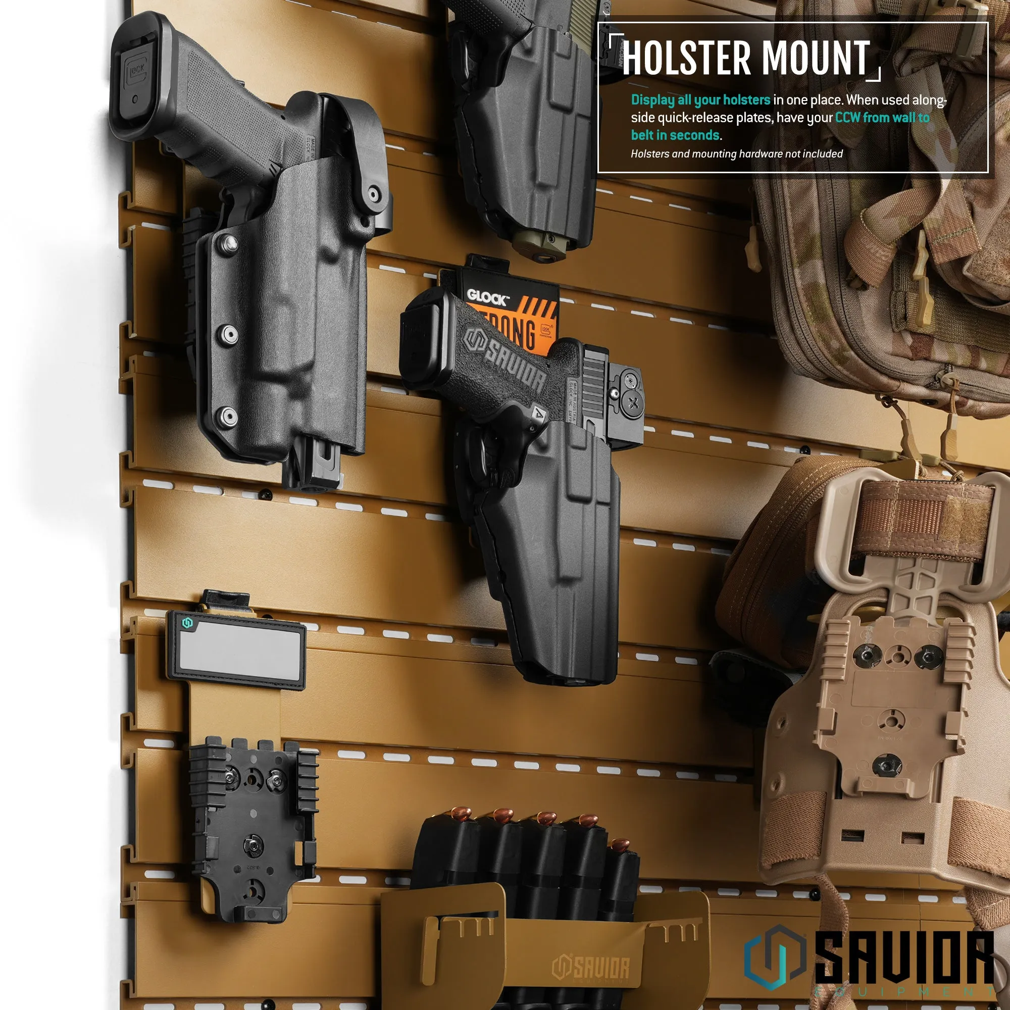 Wall Rack System - Holster Mount - 2 Pack